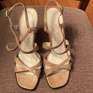 Studio Delman Gold Heels